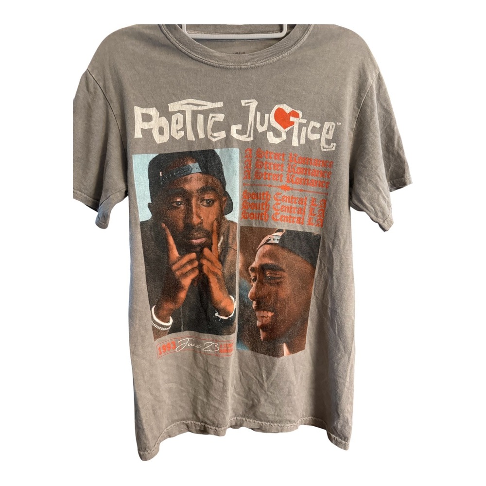 Poetic Justice Tupac T Shirt  A Street Romance  SM 90s Hip Hop Movie Graphic Tee
